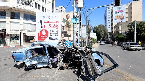 المرور: وفاة مواطن بحادث سير بخان يونس
