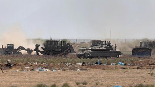 توغل محدود لآليات الاحتلال وسط قطاع غزة