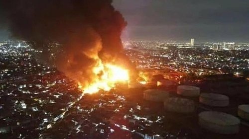 إندونيسيا: مصرع 17 شخصاً في حريق مستودع وقود