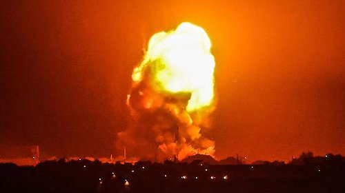 الجيش الاسرائيلي يبدأ بقصف أهداف في غزة