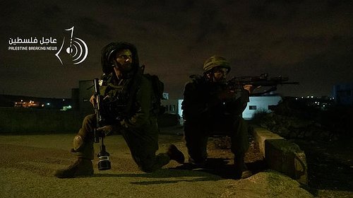 لحظة قنص فلسطيني في نابلس بواسطة وحدة إسرائيلية خاصة