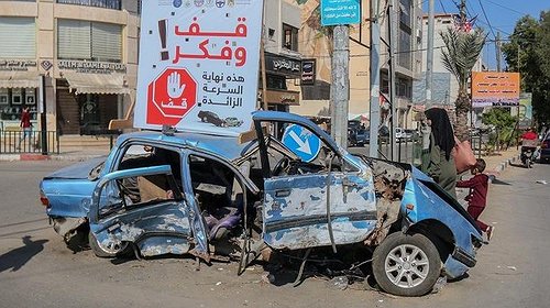وفاة مسن بحادث سير بحي الشجاعية شرقي غزة